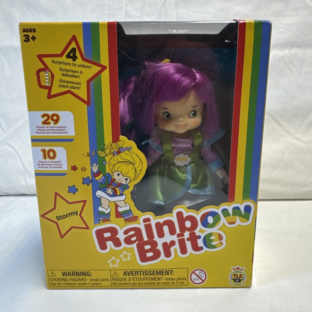 Rainbow Brite STORMY 5.5" Fashion Doll 40th Anniversary w/ 4 Surprises NEW TLS